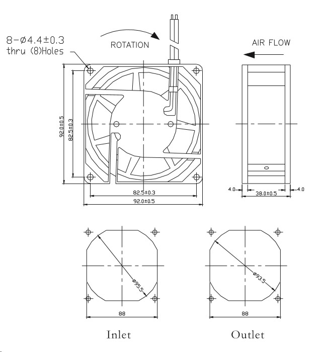 Dimensions Drawing