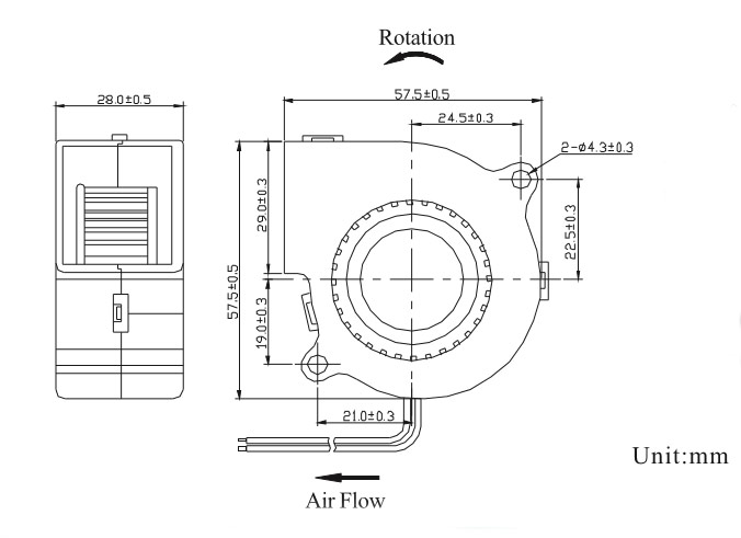 Dimensions Drawing